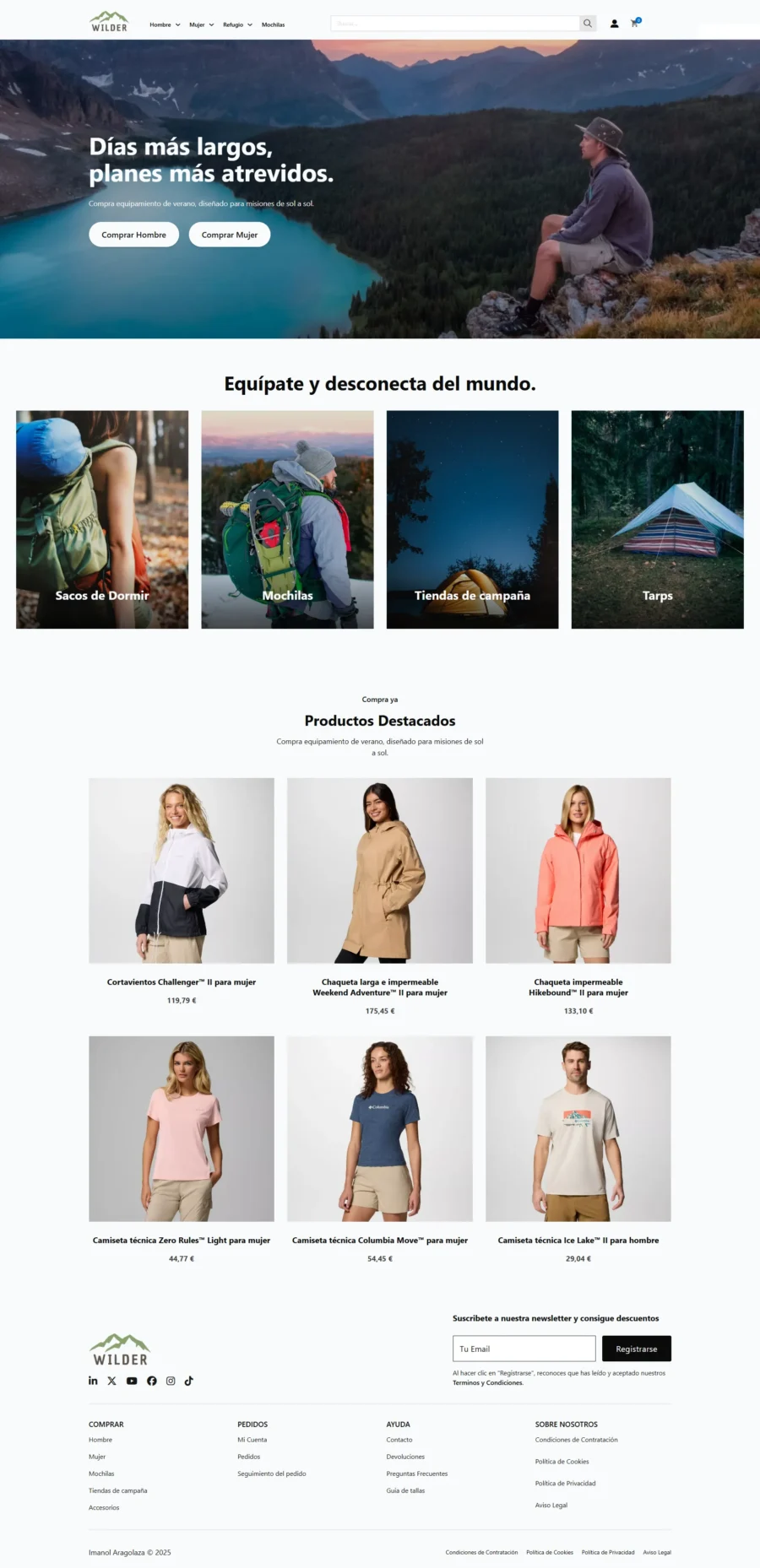 Wilder homepage
